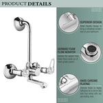 Load image into Gallery viewer, Opel Wall Mixer Brass Faucet with L Bend – by Specule
