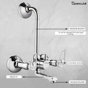 Opel Wall Mixer Brass Faucet with L Bend – by Specule Specule