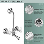 Load image into Gallery viewer, Chocolate Wall Mixer Brass Faucet with L Bend – by Specule
