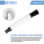 Load image into Gallery viewer, PVC Black Tail Flexible Waste Pipe (35 Inches) (Pack of 2) – By Specule
