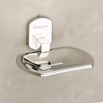 Load image into Gallery viewer, Creta Stainless Steel and frosted Glass Soap Dish - by Specule
