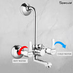 Load image into Gallery viewer, Topaz Wall Mixer Brass Faucet with L Bend – by Specule

