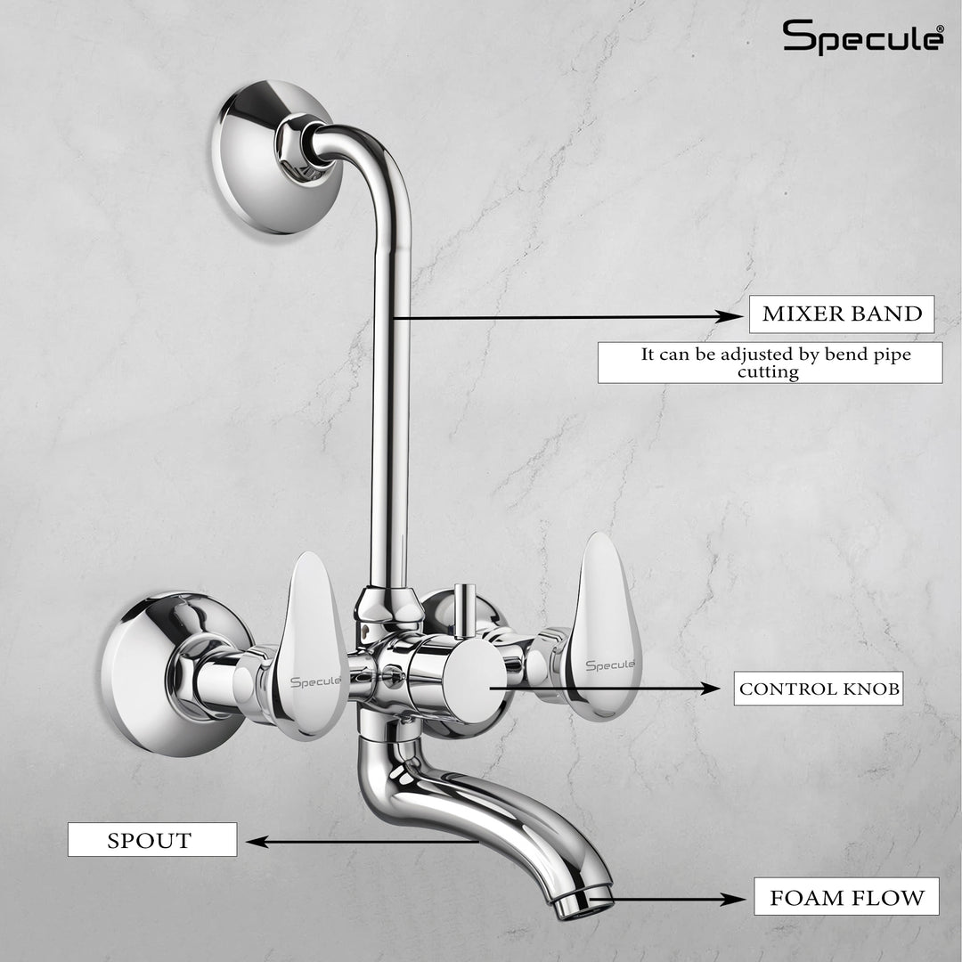 Softy Wall Mixer Brass Faucet with L Bend – by Specule