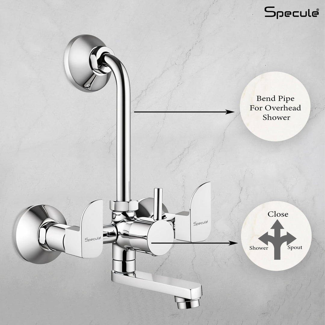 Alive Wall Mixer Brass Faucet with L Bend – by Specule