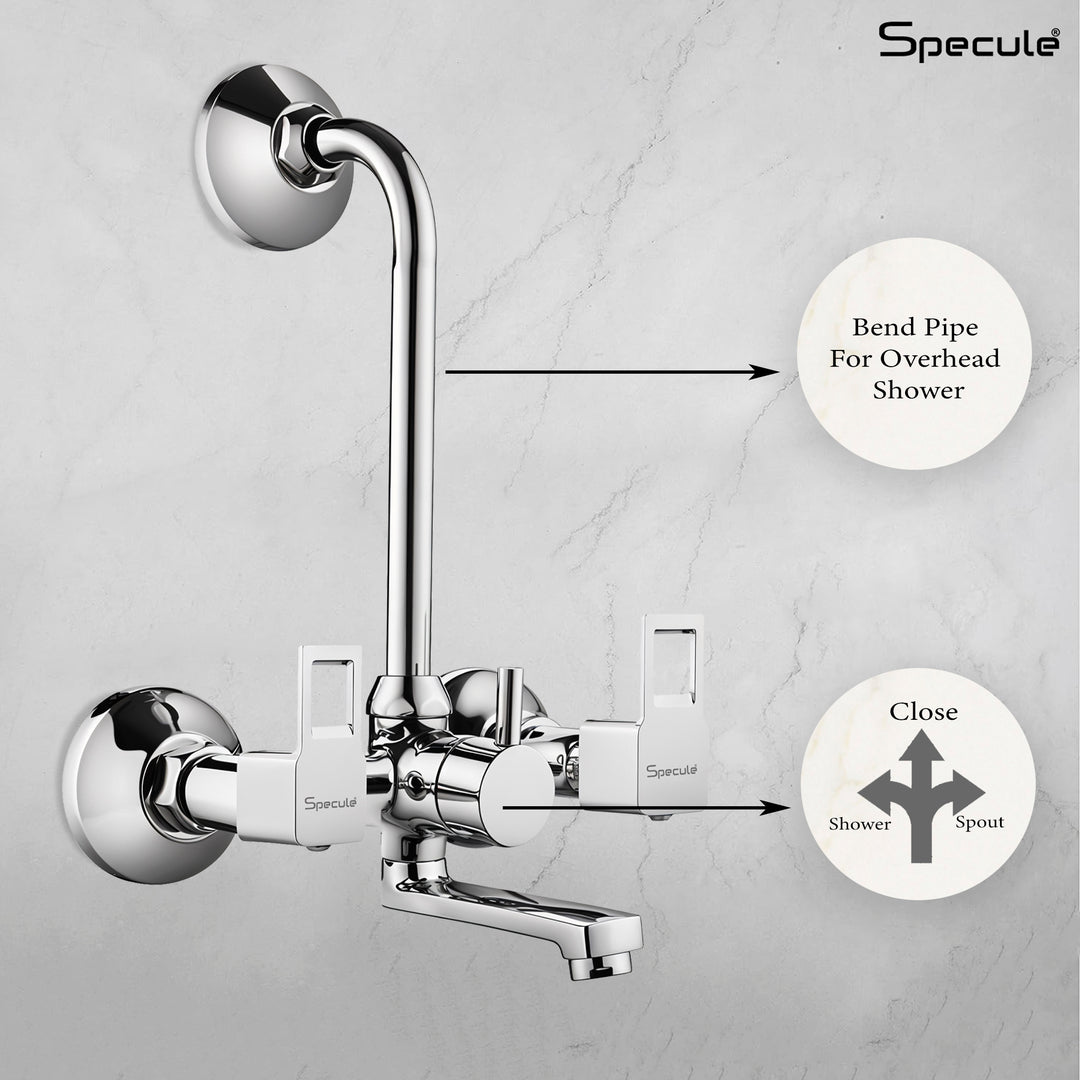 Cubo Wall Mixer Brass Faucet with L Bend – by Specule