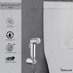 Load image into Gallery viewer, Glory Chrome Health Faucet with Dual Flow and 1 Meter 304-Grade SS Hose &amp; Hook
