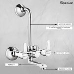 Load image into Gallery viewer, Topaz Wall Mixer Brass Faucet with L Bend – by Specule
