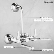 Topaz Wall Mixer Brass Faucet with L Bend – by Specule Specule