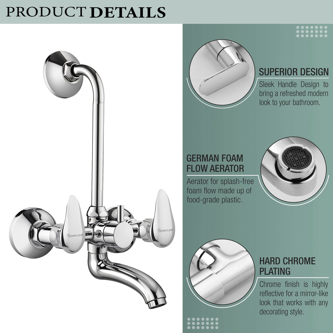 Softy Wall Mixer Brass Faucet with L Bend – by Specule