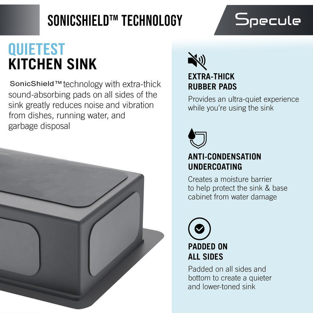 Handmade Double Bowl Kitchen Sink (32 x 18 x 10 Inches) - by Specule