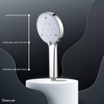 Load image into Gallery viewer, Rosa Seven flow ABS Hand Shower with 1.5 Meter 304-grade SS Hose &amp; Hook
