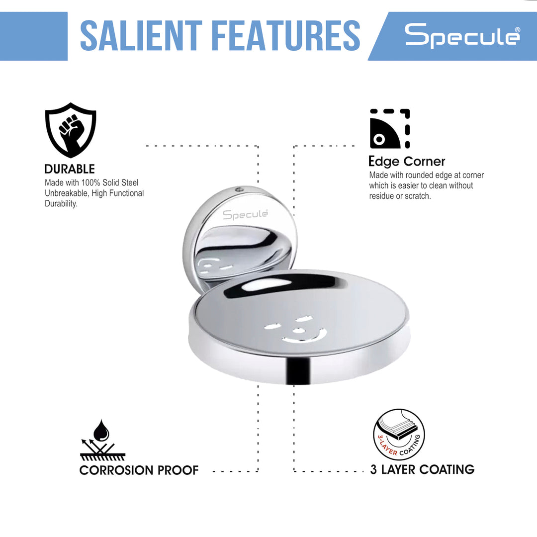 Smiley Stainless Steel Soap Dish - by Specule