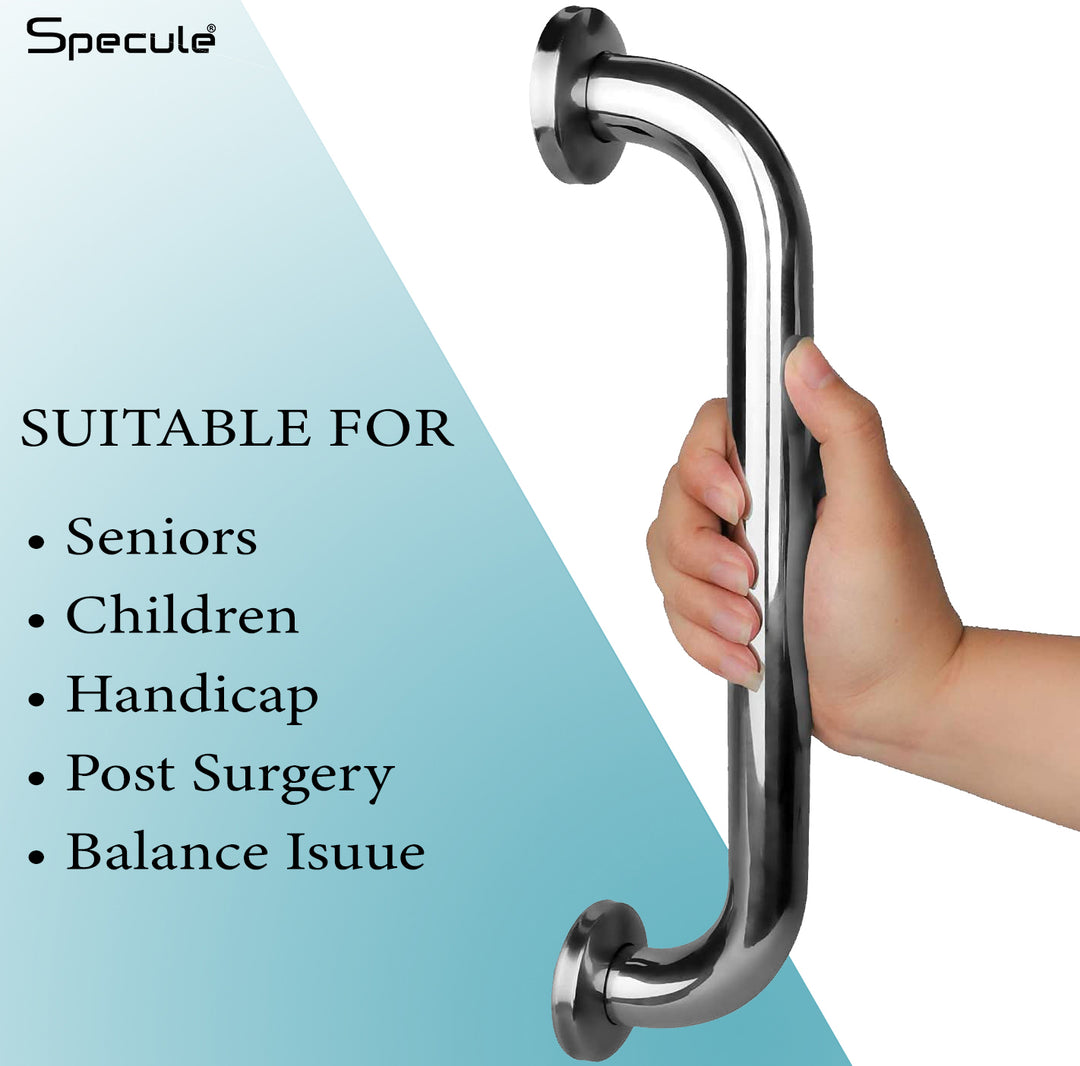 Grab Bar Stainless Steel (12 Inches) – by Specule