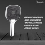Load image into Gallery viewer, Apex Triple Flow ABS Hand Shower with 1.5 Meter 304-grade SS Hose &amp; Hook

