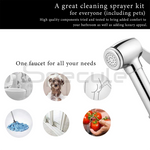Load image into Gallery viewer, Dolphin Chrome Health Faucet with Dual Flow and 1 Meter 304-Grade SS Hose &amp; Hook
