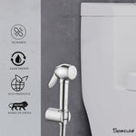 Load image into Gallery viewer, Dolphin Chrome Health Faucet with Dual Flow and 1 Meter 304-Grade SS Hose &amp; Hook
