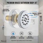 Load image into Gallery viewer, Round Wall Mounted Adjustable Body Jet – by Specule