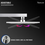 Load image into Gallery viewer, Linear Stainless Steel Overhead Shower (8 x 8 inches) – by Specule
