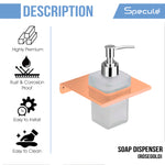 Load image into Gallery viewer, Stellar Stainless Steel/Glass Soap Dispenser (Rosegold)- by Specule
