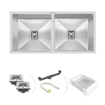 Load image into Gallery viewer, Specule 37x18 Handmade Smart Stainless Steel Kitchen Sink 


