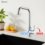 Load image into Gallery viewer, Flora Deck-mount Kitchen Sink Tap with Large J Type Swivel Spout (18") - by Specule