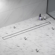 Bathroom tile insert floor drain