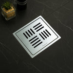 Load image into Gallery viewer, Specule Topaz Square Floor Drain 5x5 Inches – SS 304 Flat Cut with Cockroach Trap by Specule
