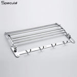 Load image into Gallery viewer, Round Foldable Stainless Steel Towel Rack (18 Inches) - by Specule

