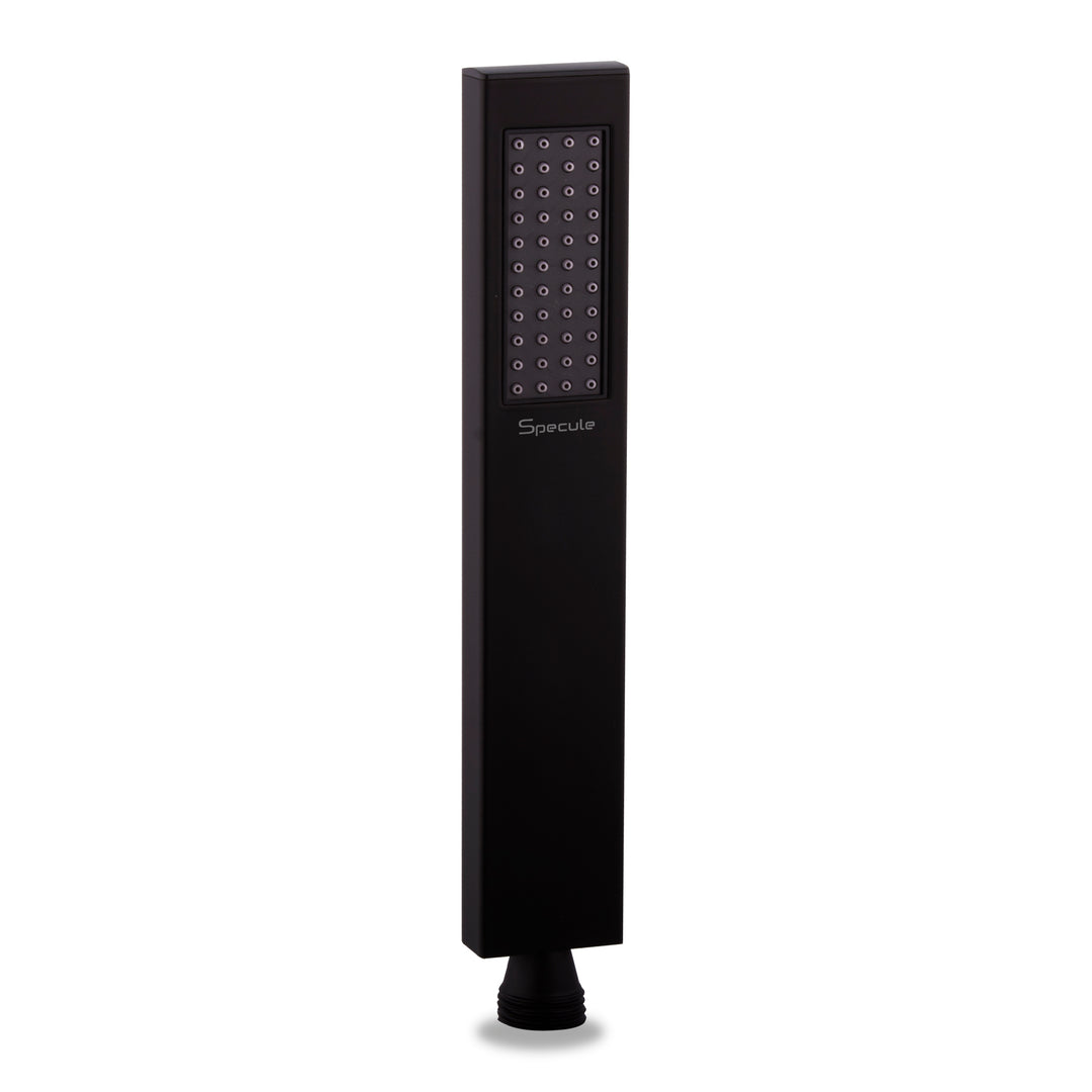Breezo Single Flow Stainless Steel 304 Grade Hand Shower (Black)