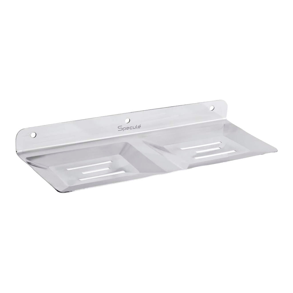 Square Stainless Steel Double Soap Dish - by Specule