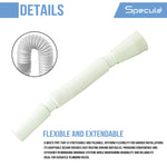 Load image into Gallery viewer, PVC White Flexible Waste Pipe (35 Inches) (Pack of 2) – By Specule
