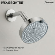 Lyra ABS Multi Flow Overhead Shower (5 Inches) With 9 Inches Arm – by Specule