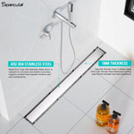 Load image into Gallery viewer, Tile Insert Shower Drain Channel (24 x 3 Inches) with Cockroach Trap (304 Grade) - by Specule