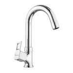 Load image into Gallery viewer, Cubo Swan Neck with Round Swivel Spout Brass (12 inches)- by Specule
