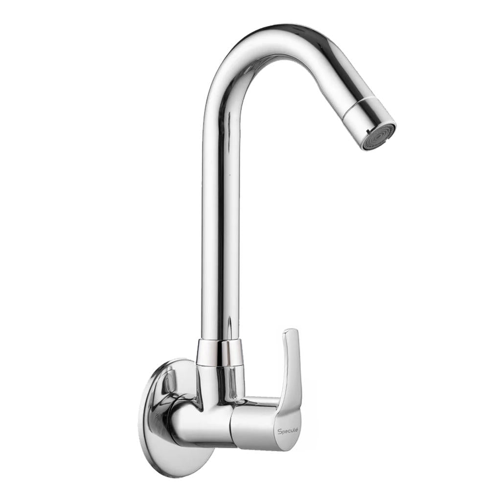 Topaz Sink cock Round Swivel Spout Brass (12 inches)- by Specule
