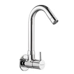 Load image into Gallery viewer, Flora 3/4 Inches Cartridge Sink cock Round Swivel Spout Brass (12 inches)- by Specule
