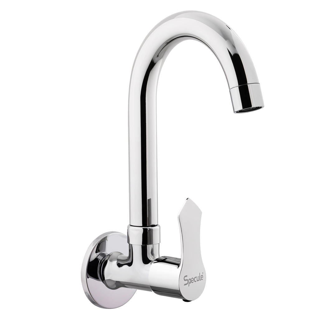 Chocolate Sink cock Round Swivel Spout Brass (12 inches)- by Specule