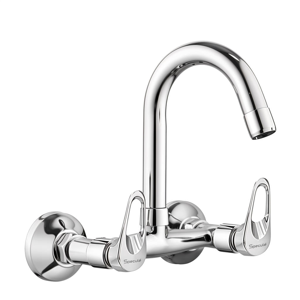 Opel Wall-mount Kitchen Sink Mixer Tap with Swivel Spout - by Specule