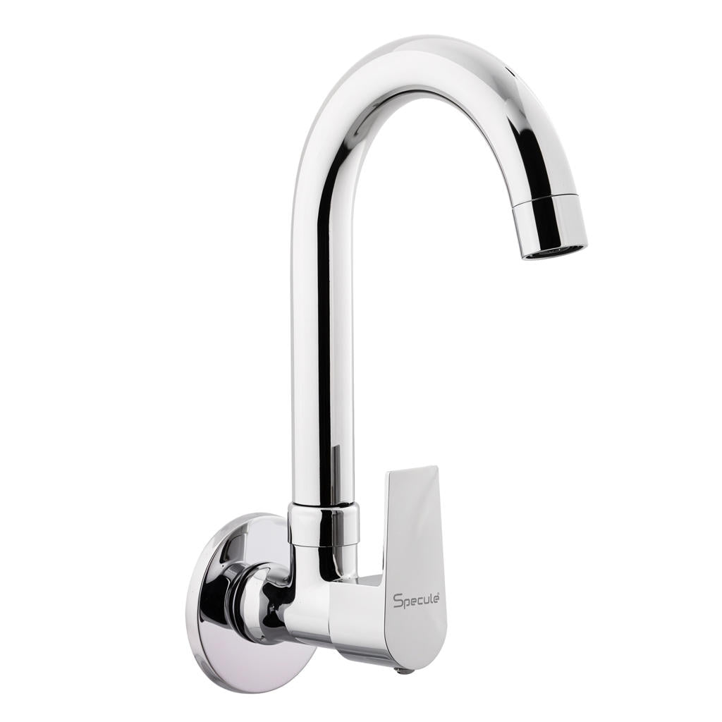 Nyra Sink cock Round Swivel Spout Brass (12 inches)- by Specule