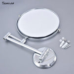 Load image into Gallery viewer, Round Brass Shaving Mirror (Chrome) – by Specule
