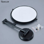Load image into Gallery viewer, Round Brass Shaving Mirror (Black) – by Specule
