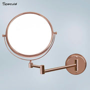 Round Brass Shaving Mirror (RoseGold) – by Specule