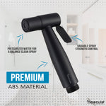 Load image into Gallery viewer, Zento Black Matt Health Faucet with Dual Flow and 2 Meter Spiral 304-Grade SS Hose &amp; Hook (Copy)
