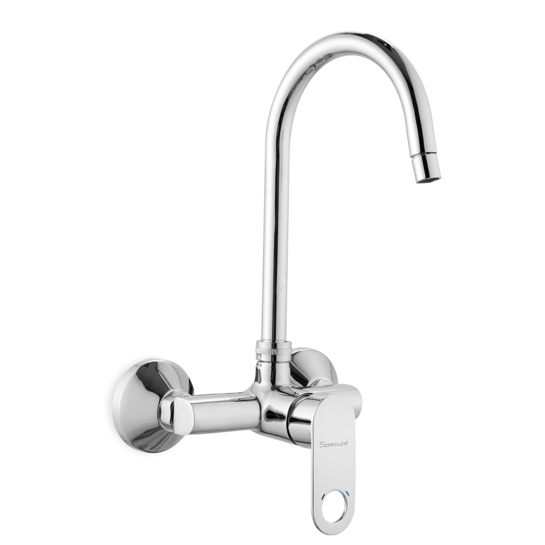 Ornamix Single Lever Wall Mount Kitchen Sink Mixer Tap with Swivel Spout (18 Inches) - by Specule