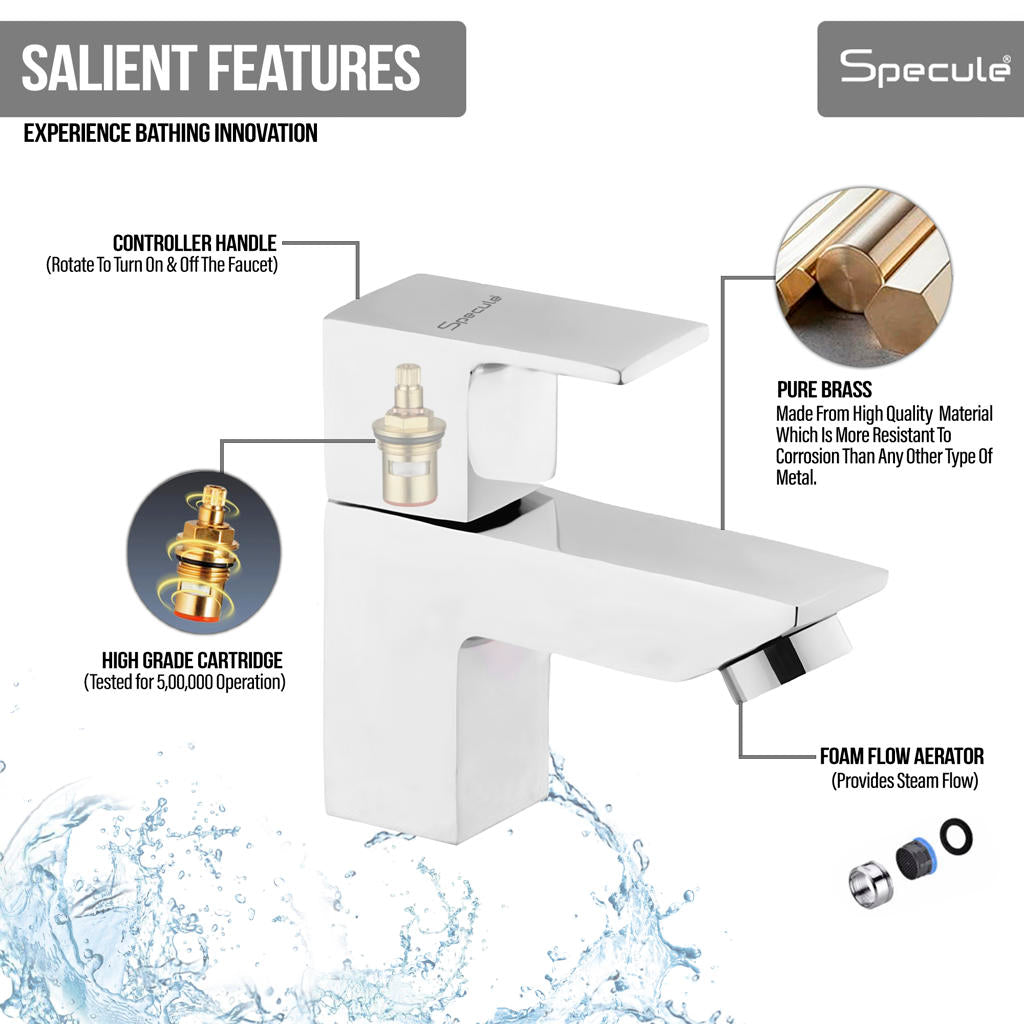 Cubix Wash Basin Pillar Tap – by Specule