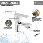 Load image into Gallery viewer, Nyra Wash Basin Pillar Tap – by Specule
