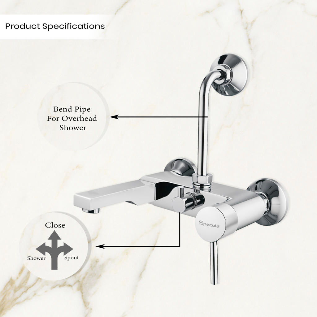 Flora 2 in 1 Single Lever Wall Mixer Tap - by Specule