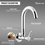 Load image into Gallery viewer, Opel Sink cock Round Swivel Spout Brass (12 inches)- by Specule
