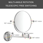 Load image into Gallery viewer, Round Brass Shaving Mirror (Chrome) – by Specule
