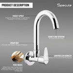 Load image into Gallery viewer, Spectra Sink cock Round Swivel Spout Brass (12 inches)- by Specule
